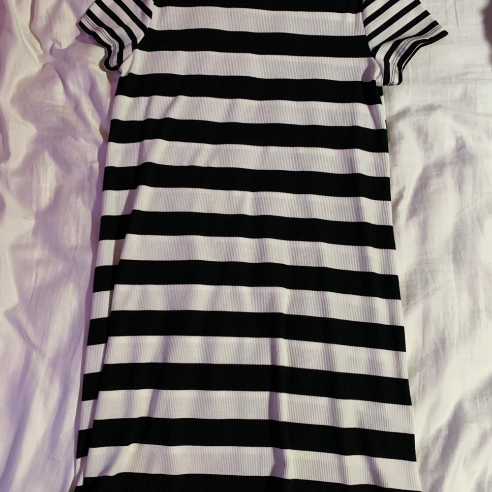 SO tee shirt dress with stripes